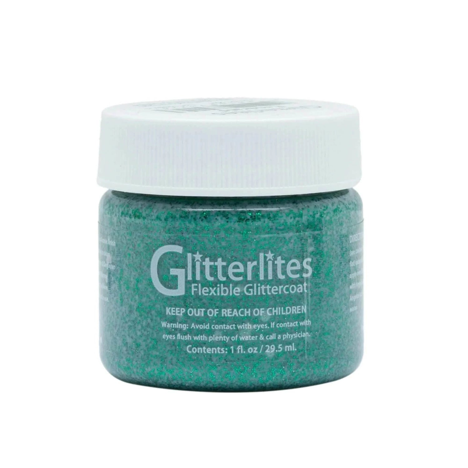 Angelus Direct Angelus Glitterlites Paint - Emerald 1 oz. Glitterlites