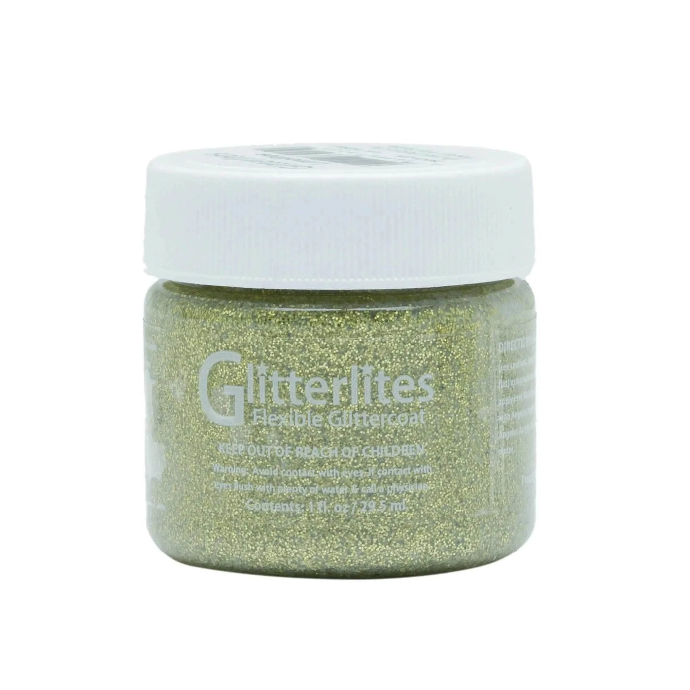 Angelus Direct Angelus Glitterlites Paint - Limelite 1 oz. Glitterlites
