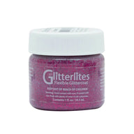 Angelus Direct Angelus Glitterlites Paint - Razzberry 1 oz. Glitterlites