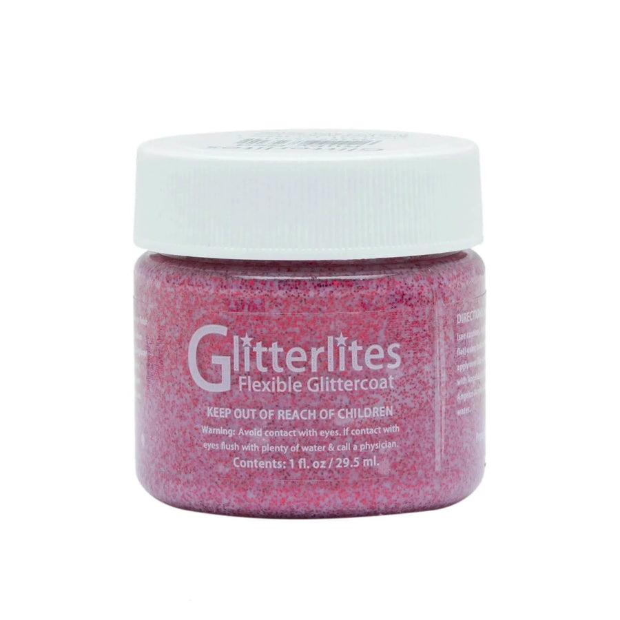 Angelus Glitterlites Paint - Ruby Red
