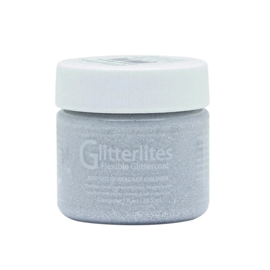 Angelus Glitterlites Paint - Silver Spark