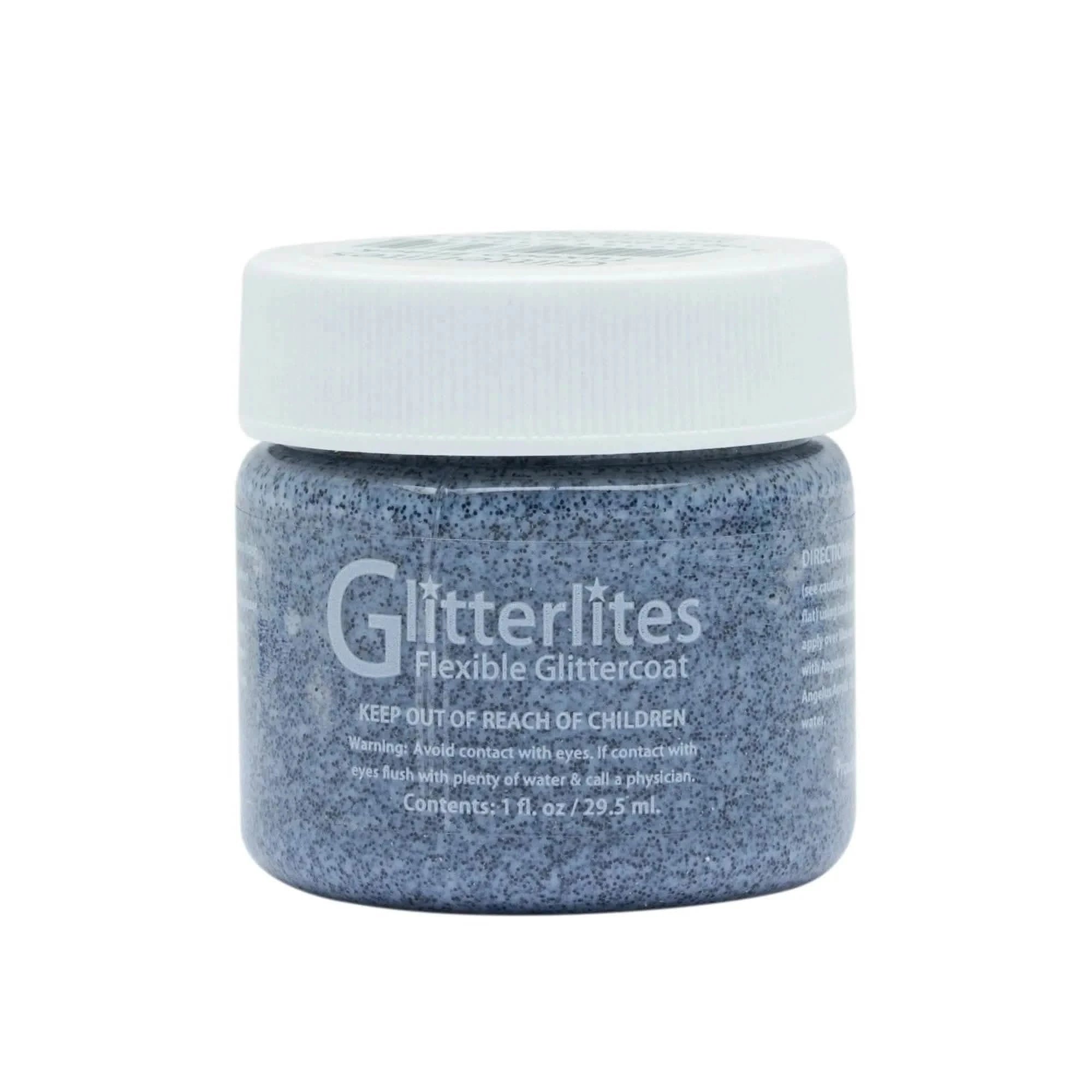 Angelus Direct Angelus Glitterlites Paint - Tuxedo Black 1 oz. Glitterlites