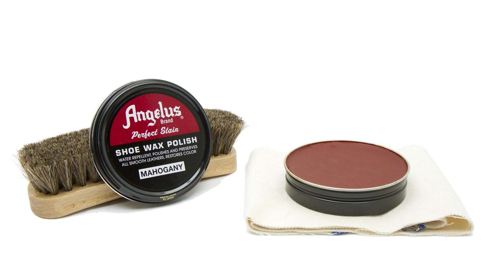 Angelus Mahogany Shoe Wax Polish - Angelus Direct