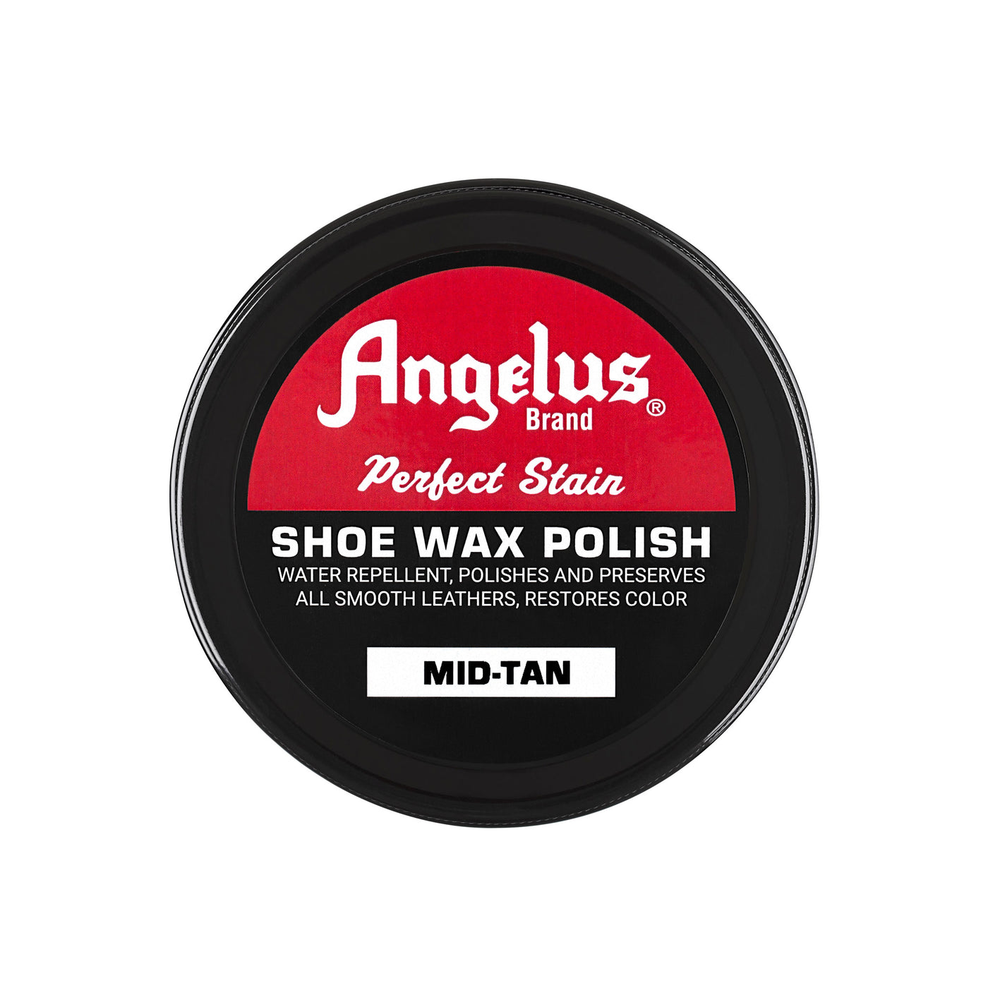 Angelus Mid-Tan Shoe Wax Polish - Perfect Tone Restoration for Medium Tan Leather