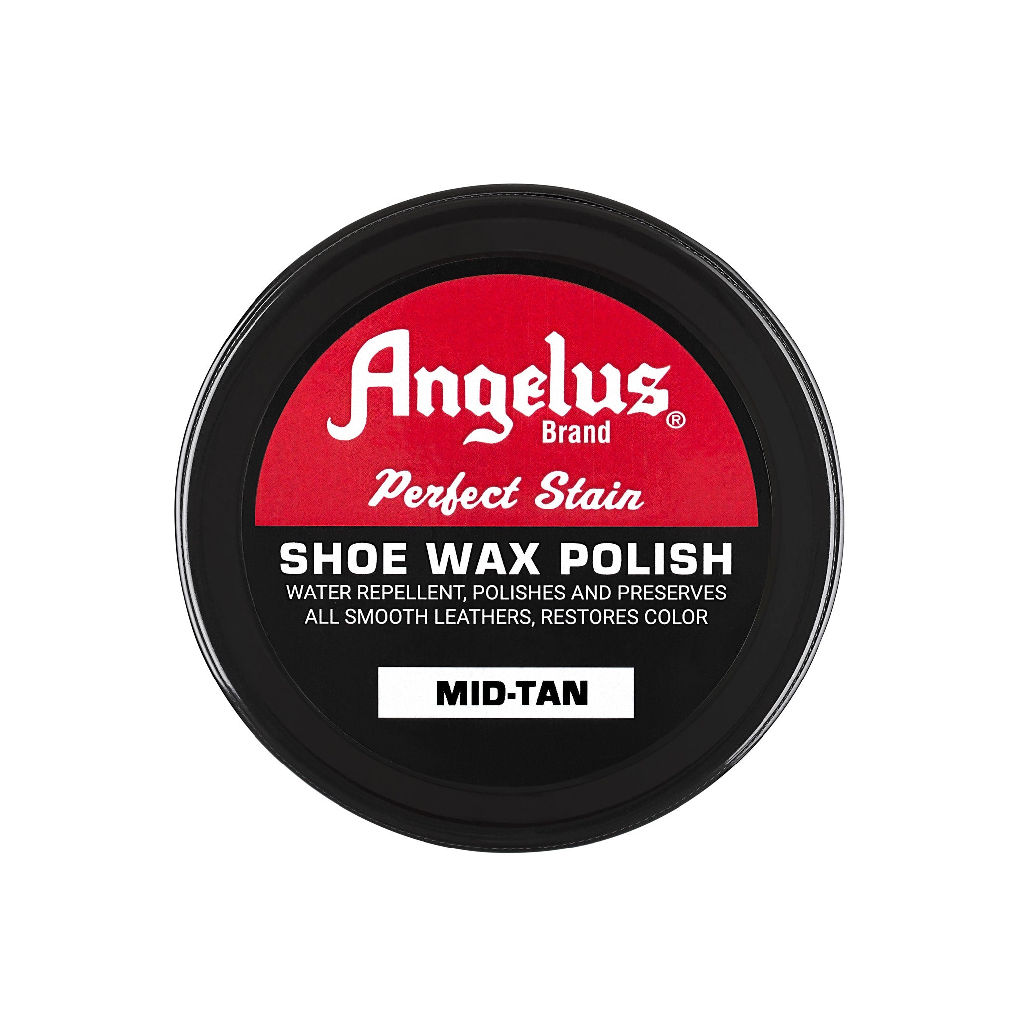 Angelus Mid-Tan Shoe Wax Polish - Perfect Tone Restoration for Medium Tan Leather
