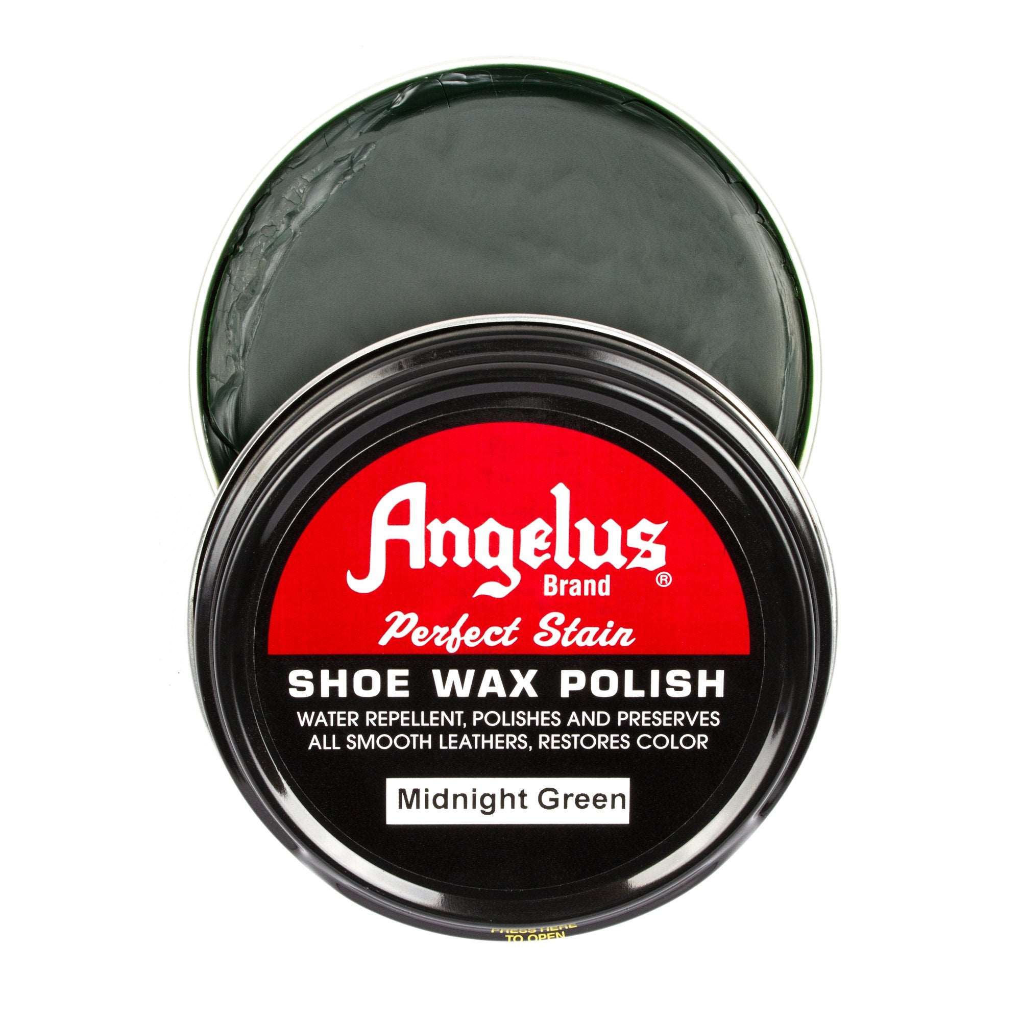 Angelus Midnight Green Shoe Wax Polish - Angelus Direct