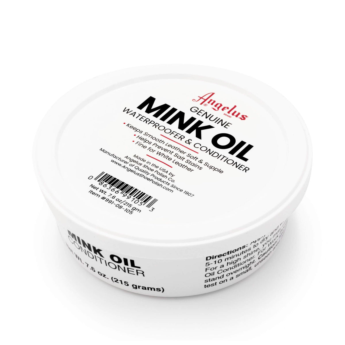 Angelus Mink Oil - 3 Oz Leather Conditioner, Softens & Protects Leather Goods