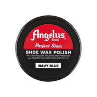 Angelus Navy Blue Shoe Wax Polish - Deep Blue Pigmented Wax for Navy Leather
