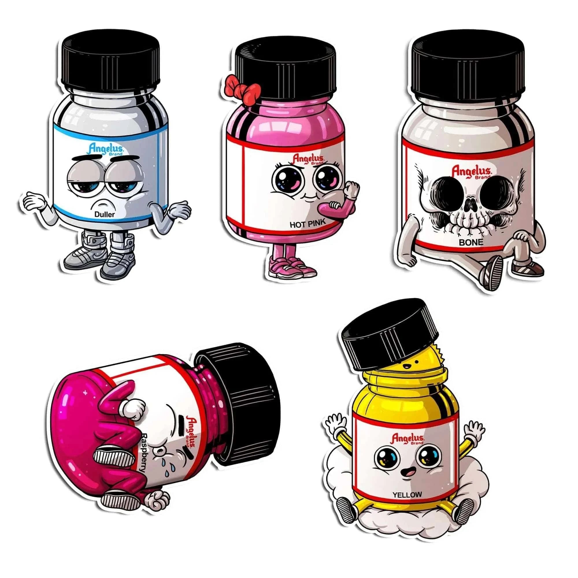 Angelus Direct Angelus Products Sticker Pack by AlexMDC #4 Pack of 5