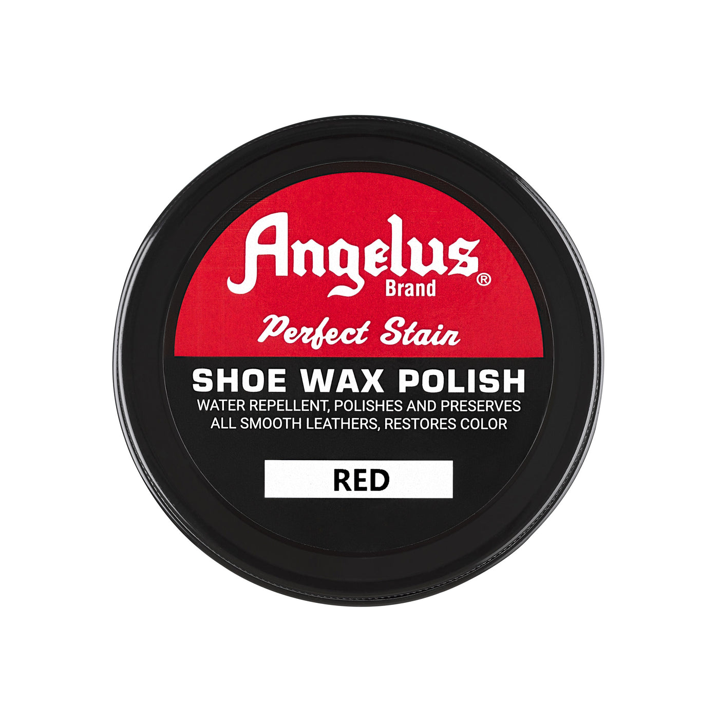 Angelus Red Shoe Wax Polish - Vibrant Red Color Restorer for Bright Leather Shoes