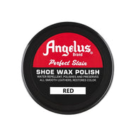 Angelus Red Shoe Wax Polish - Vibrant Red Color Restorer for Bright Leather Shoes