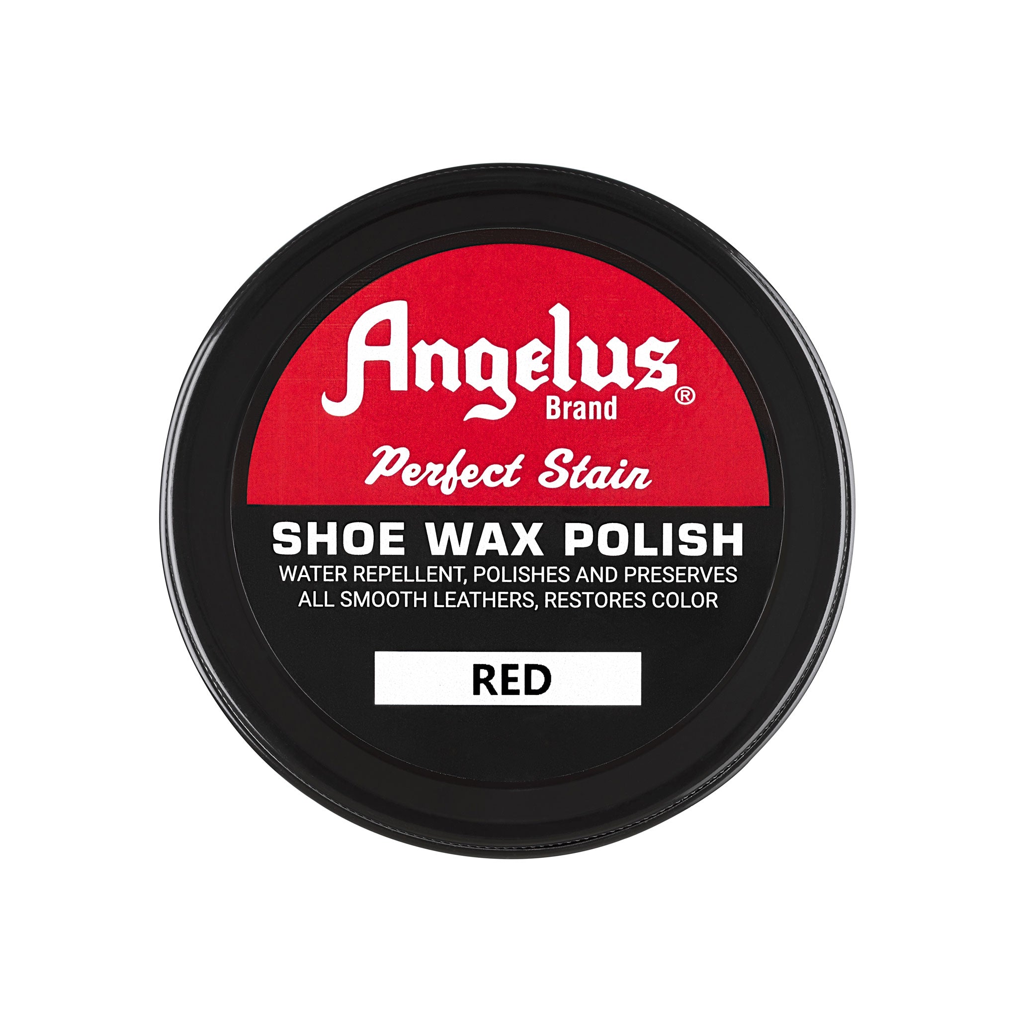 Angelus Red Shoe Wax Polish - Vibrant Red Color Restorer for Bright Leather Shoes