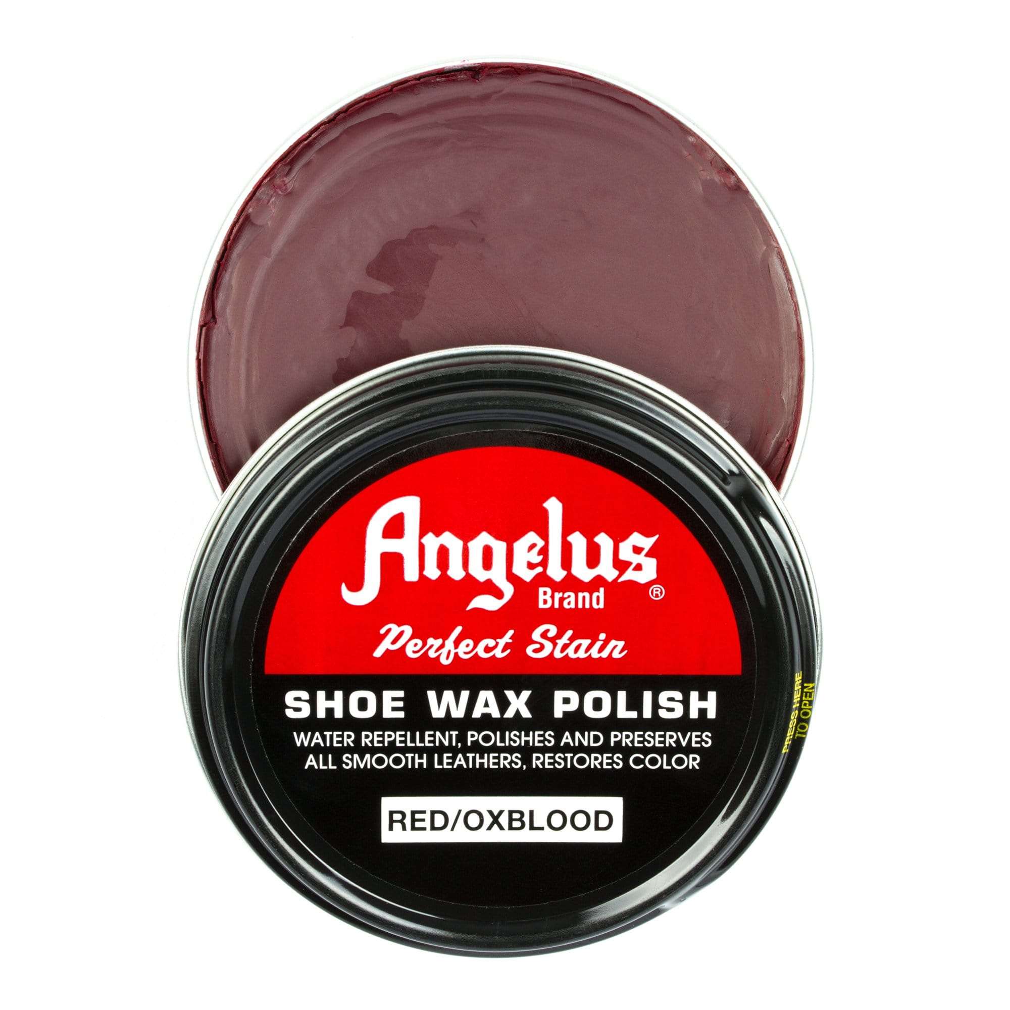 Angelus Red/Oxblood Shoe Wax Polish - Angelus Direct