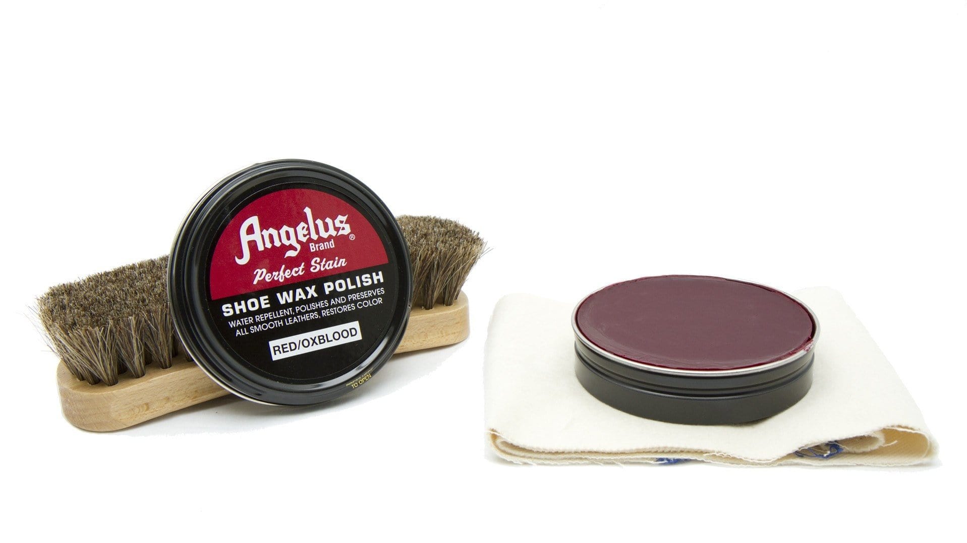 Angelus Red/Oxblood Shoe Wax Polish - Angelus Direct