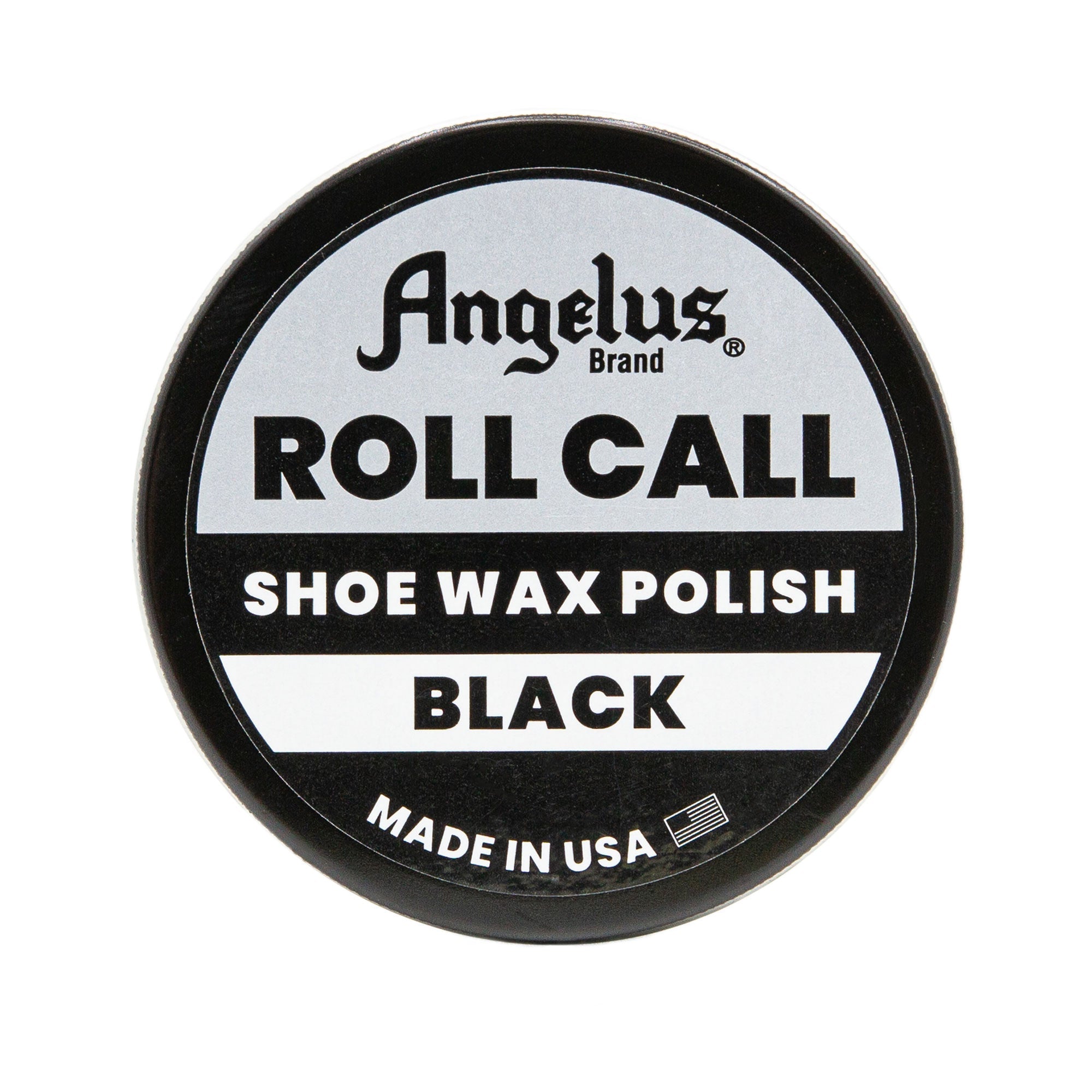 Angelus Roll Call Military Grade Shoe Wax Polish - Black - Angelus Direct