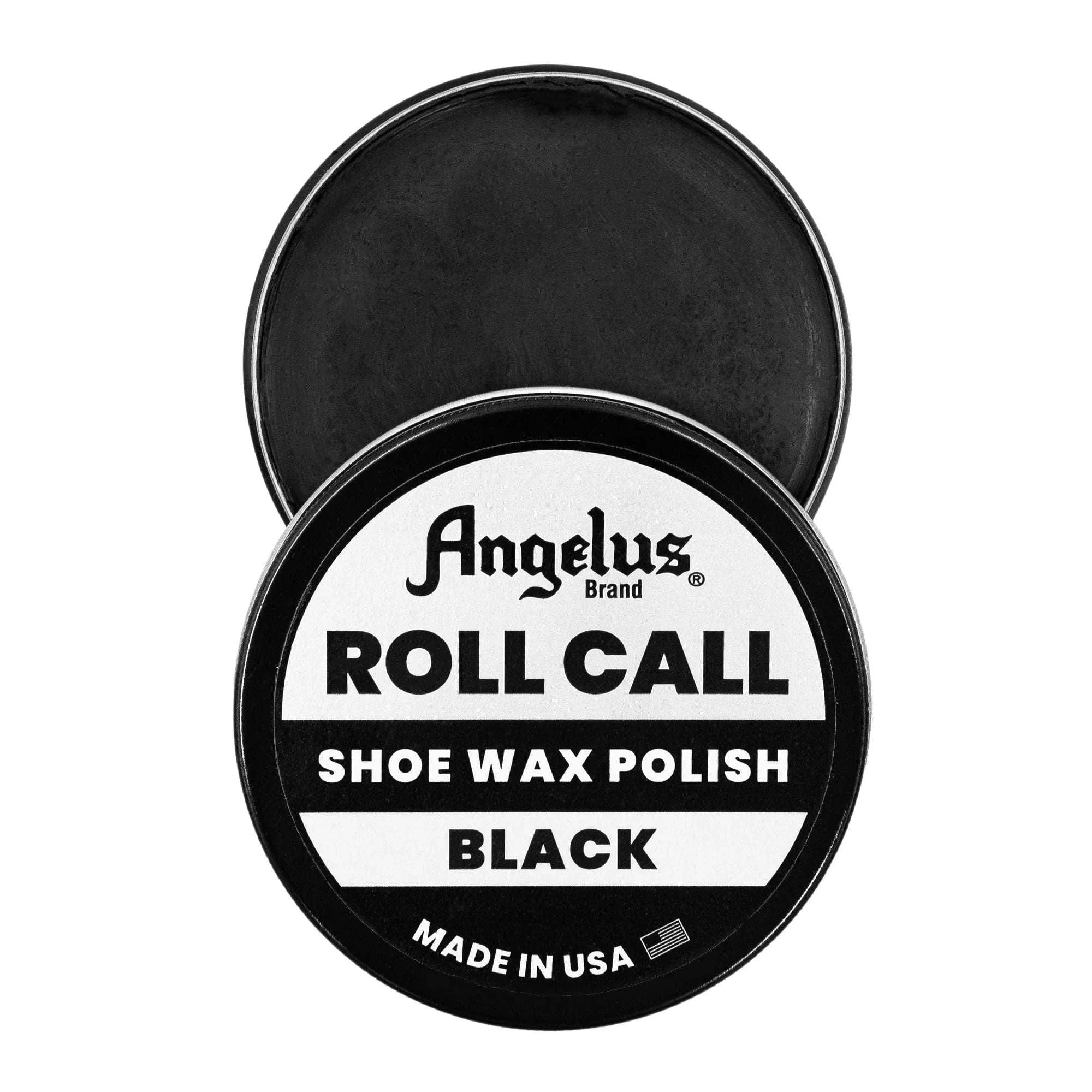 Angelus Direct Angelus Roll Call Military Grade Shoe Wax Polish - Black 50 gr. Shoe Polish