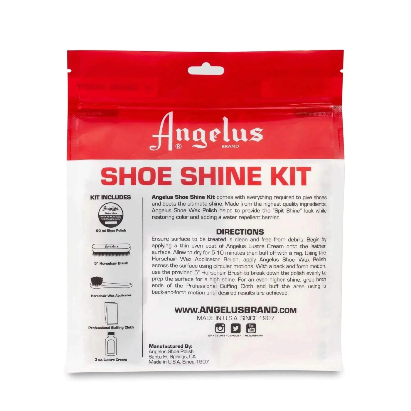 Angelus Direct Angelus Shoe Shine Travel Kit Shoe Polish