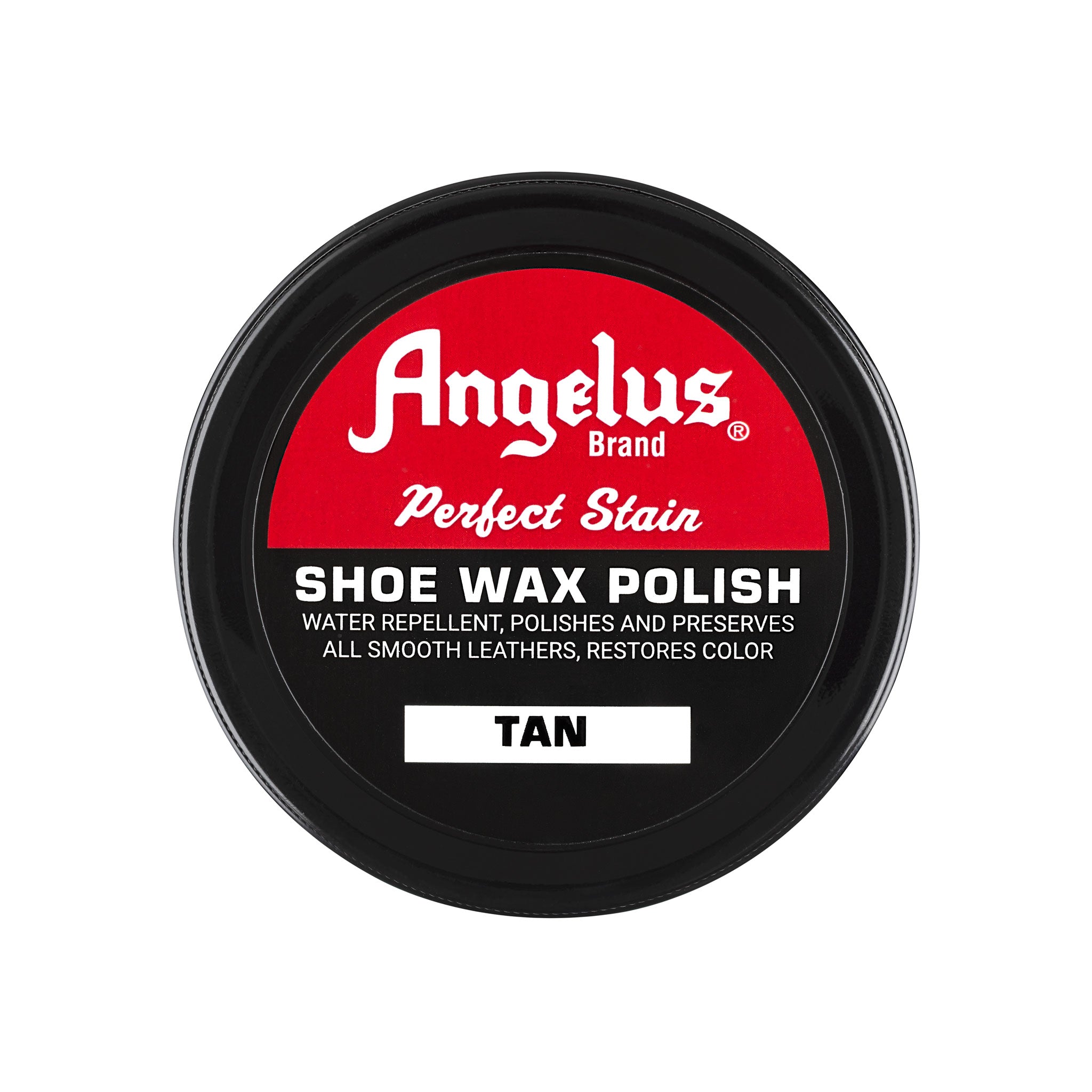 Angelus Tan Shoe Wax Polish - Professional Grade Stain for Tan Leather Shoes