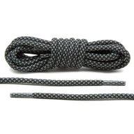 Lace Lab Black 3M Inverse Rope Laces Reflective Rope Shoelaces