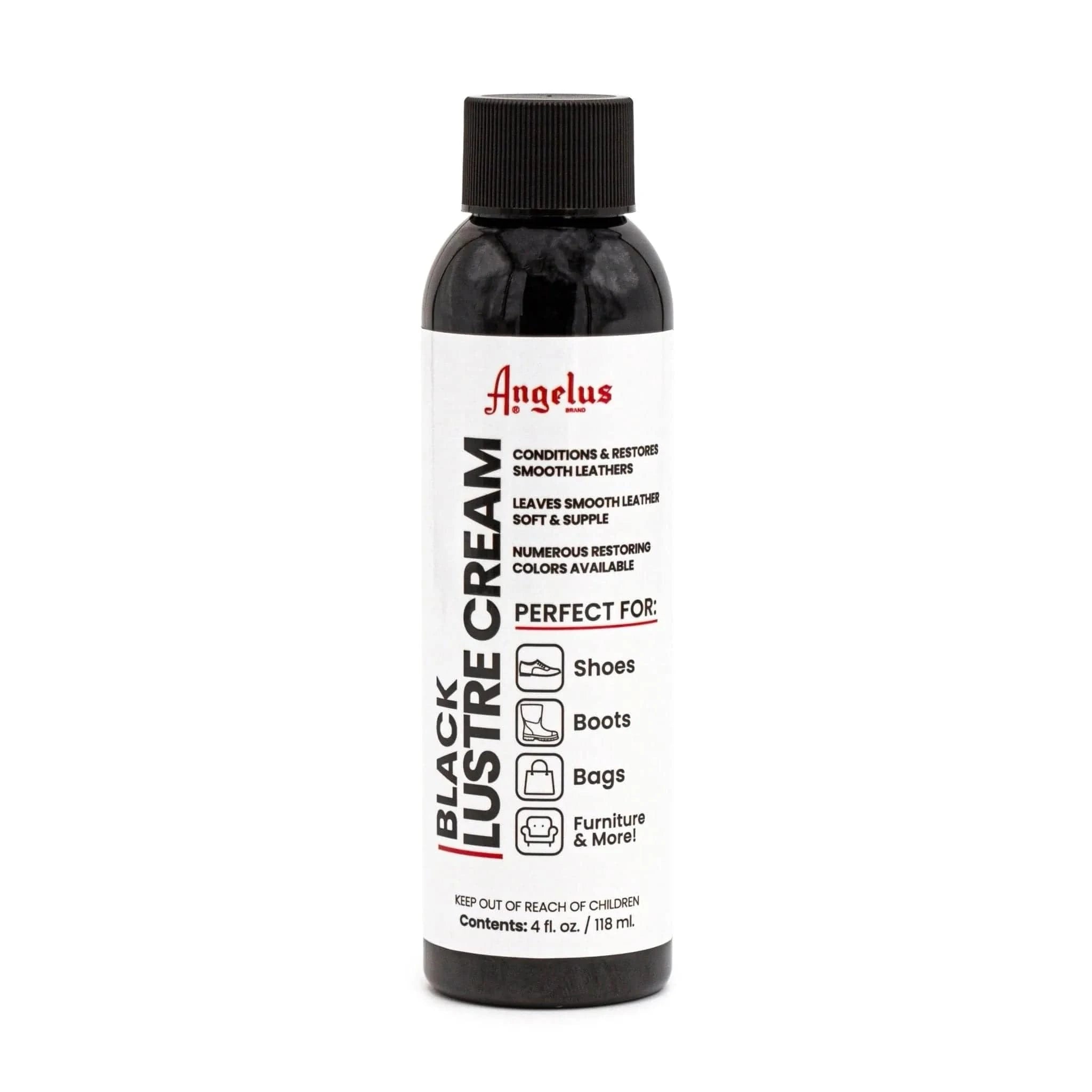 Angelus Direct Black Lustre Cream 4 oz. Lustre Cream