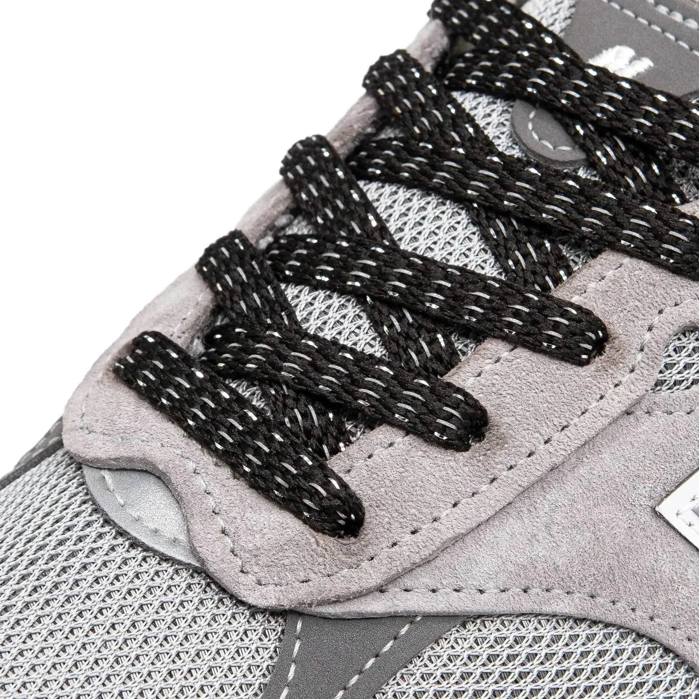 Lace Lab Black - Reflective Flat Laces 2.0 Reflective Flat Shoelaces