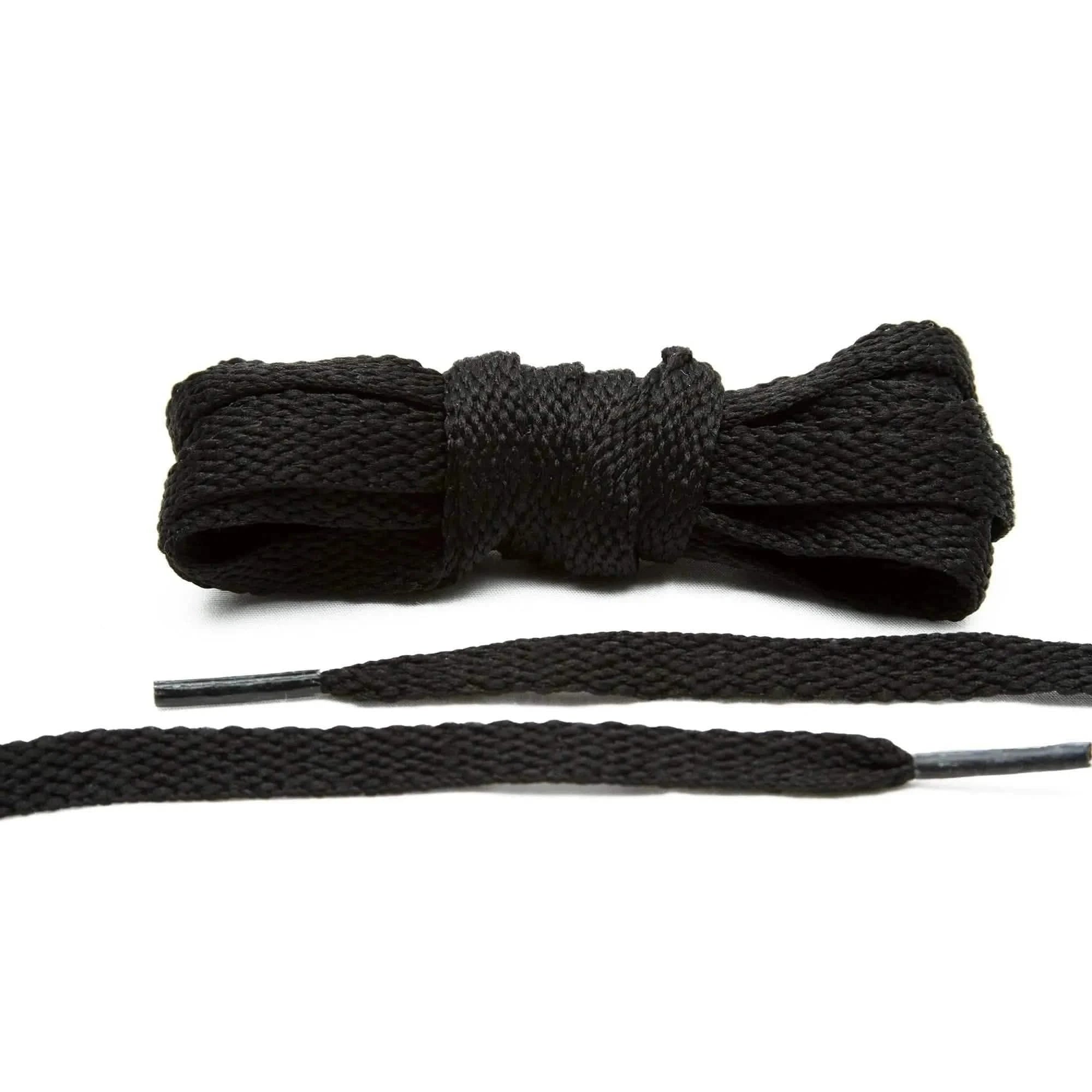 Lace Lab Black Shoe Laces Flat Shoelaces