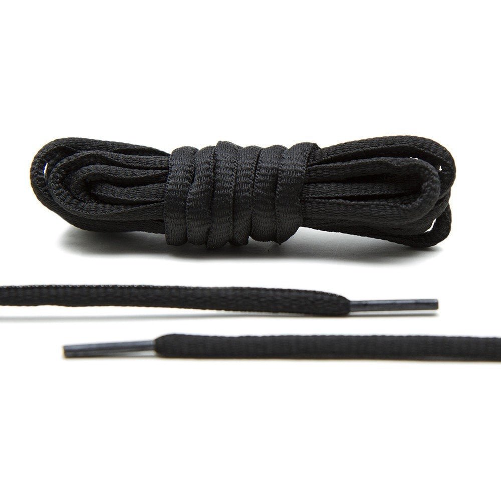 Black - Thin Oval Laces - Angelus Direct