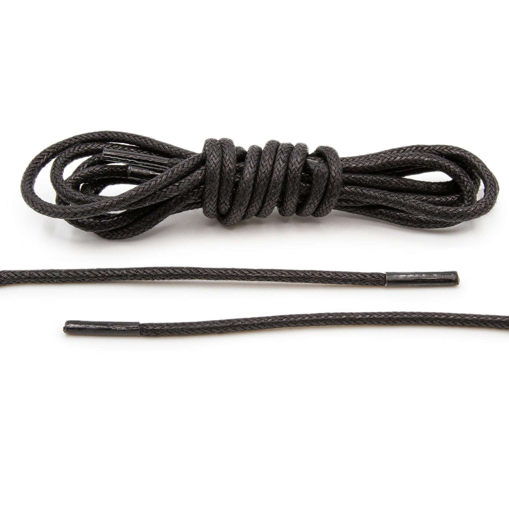 Black Waxed Dress Shoelaces - Angelus Direct