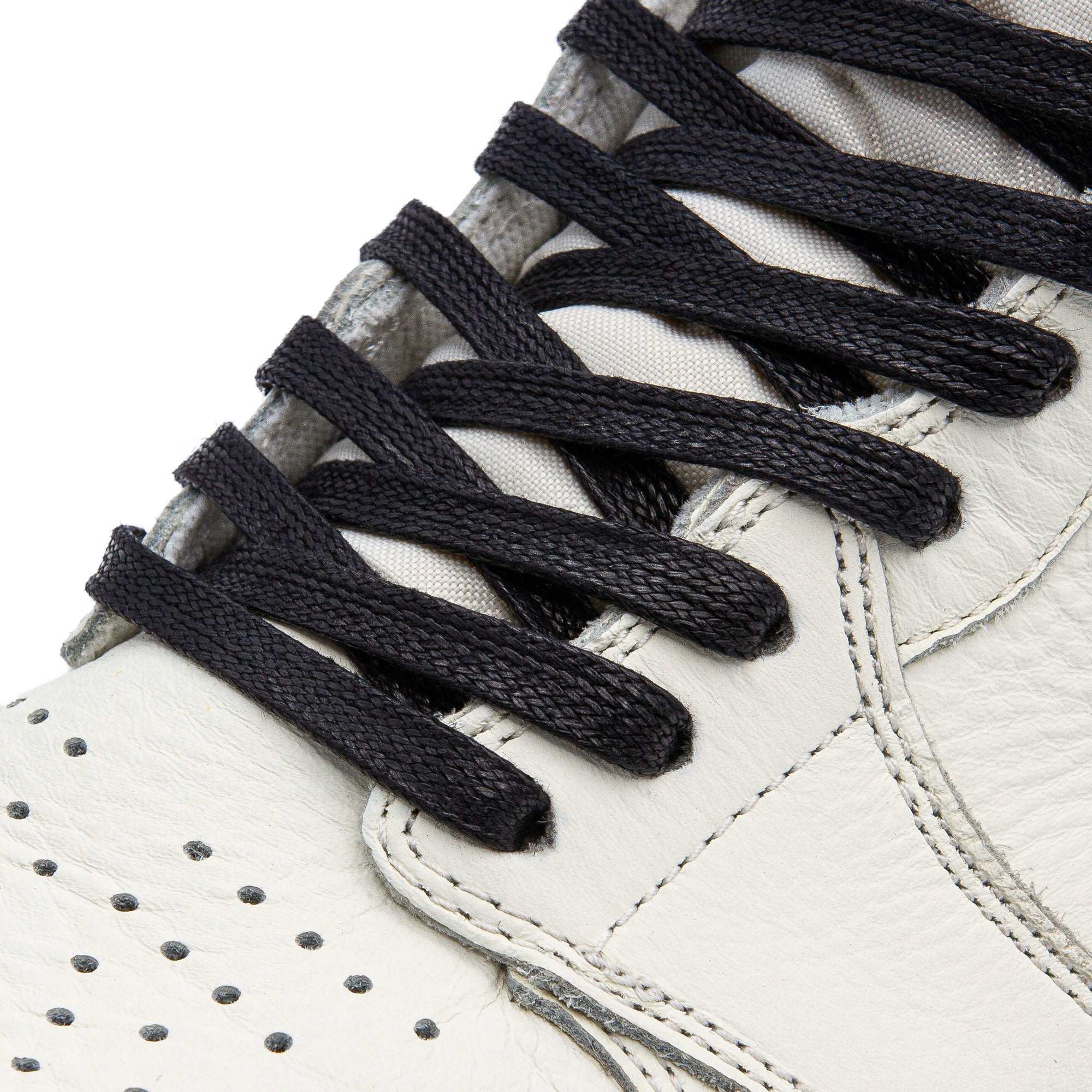 Black Waxed Shoe Laces - Angelus Direct