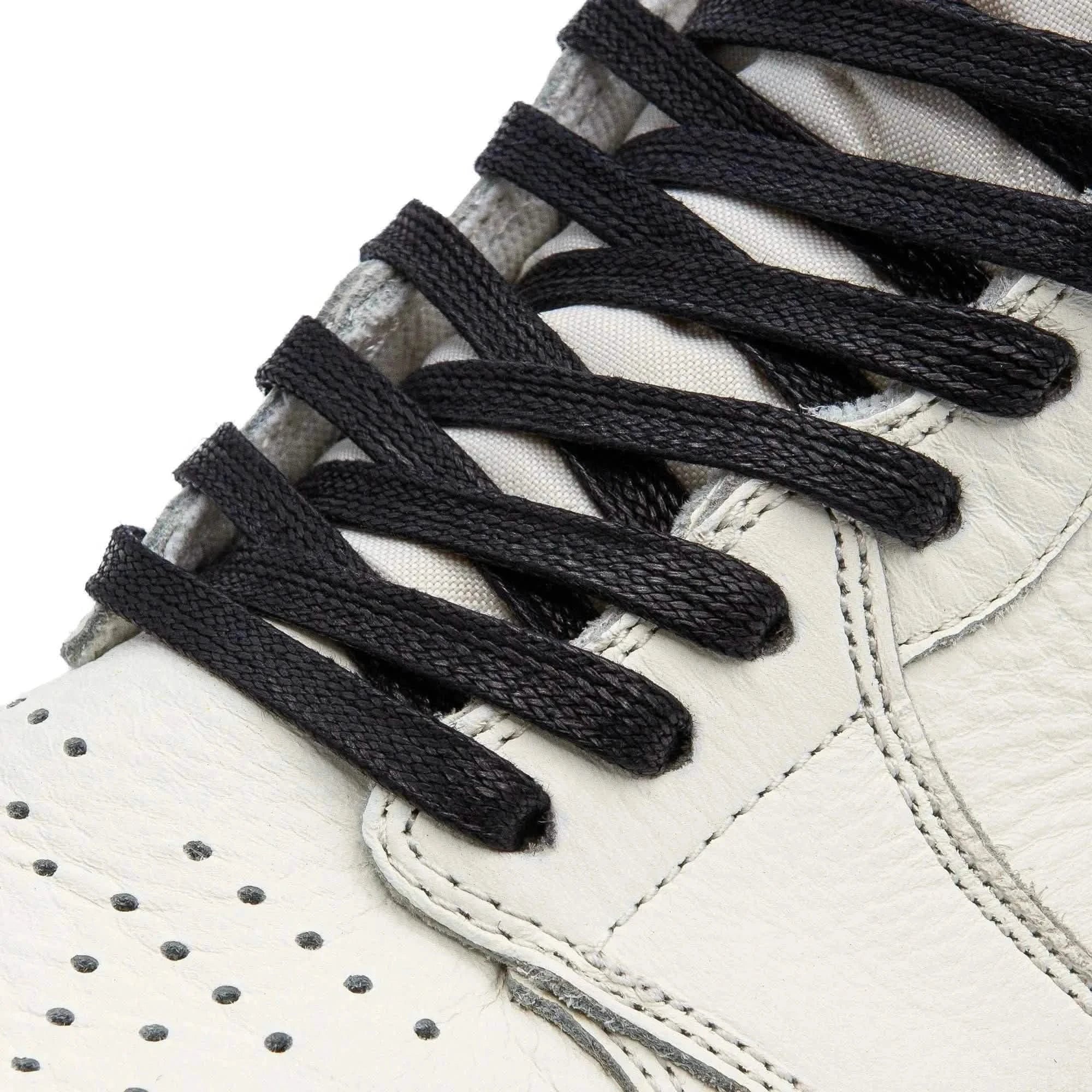 Lace Lab Black Waxed Shoe Laces Waxed Flat shoelaces