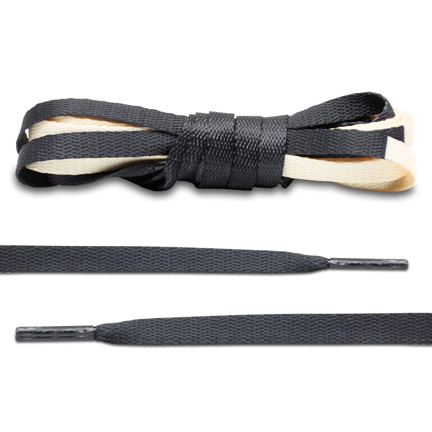 Lace Lab Black/Cream Union Jordan 1 Replacement Shoelaces Jordan 1 Replacement Shoelaces