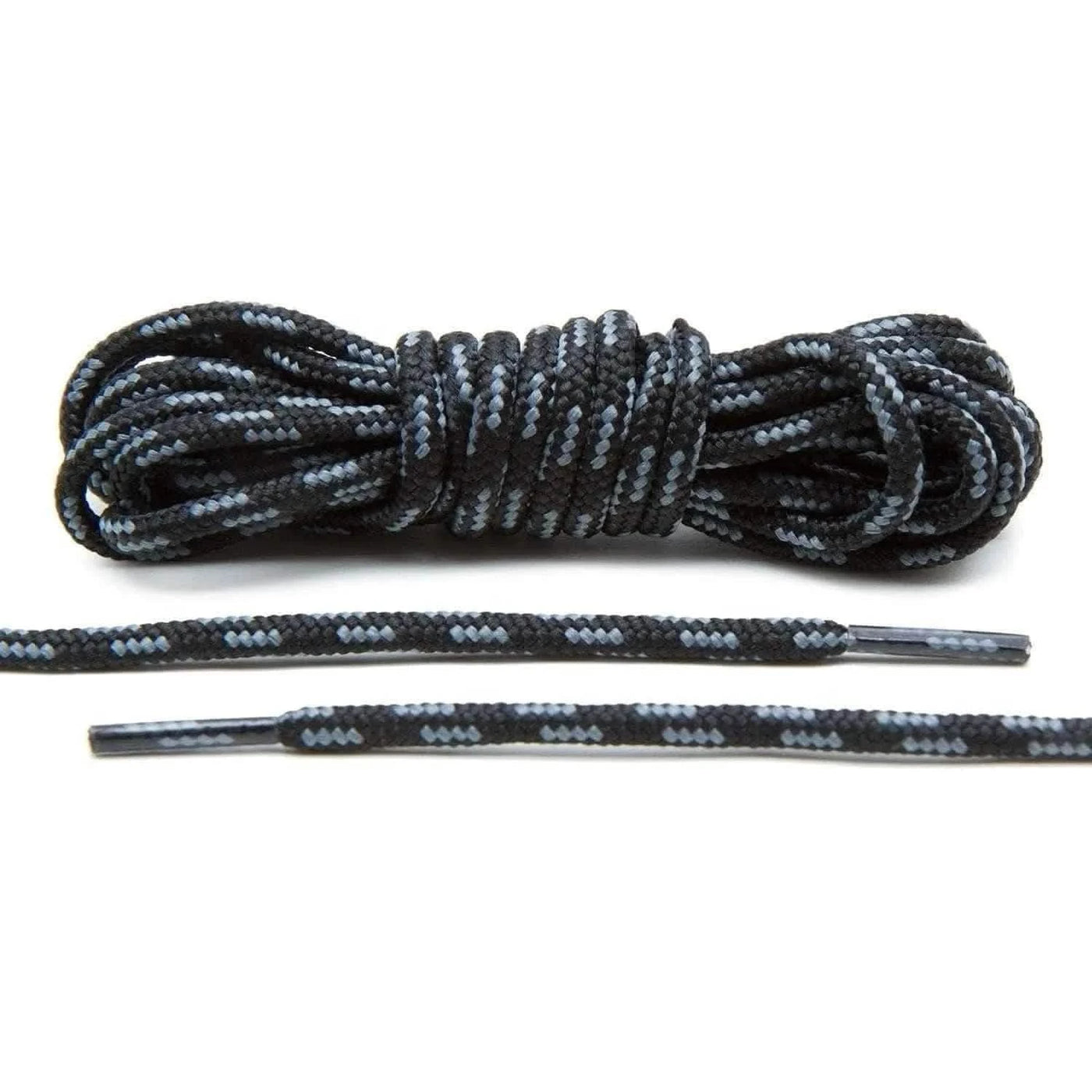 Lace Lab Black/Grey Boot Laces Boot Shoelaces