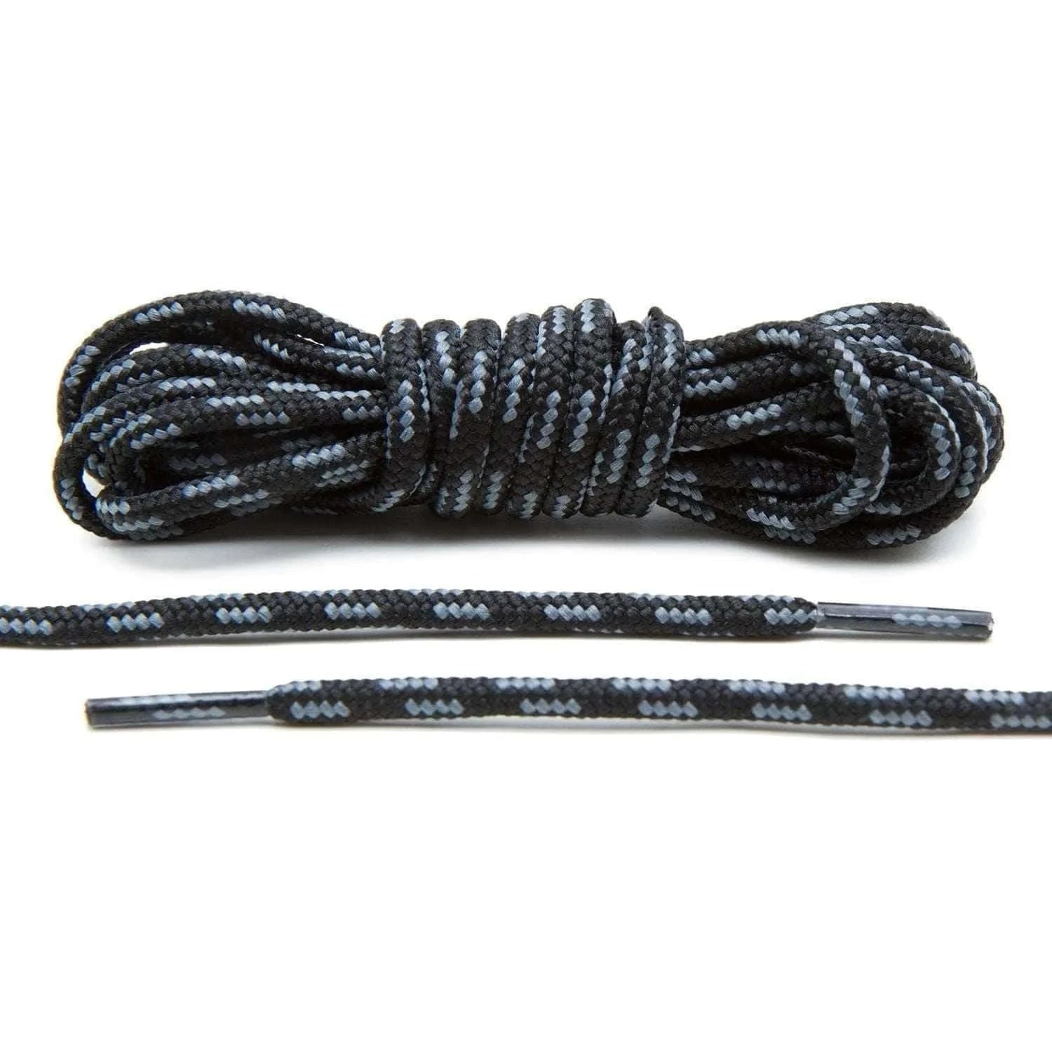 Lace Lab Black/Grey Boot Laces Boot Shoelaces