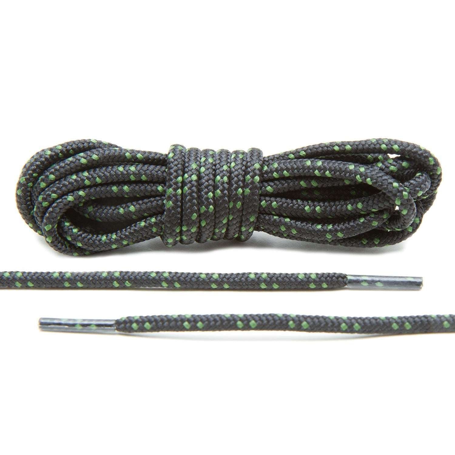 Black/Hunter Green Boot Laces - Angelus Direct