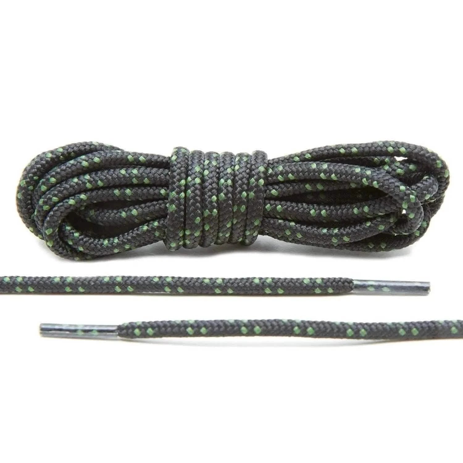 Lace Lab Black/Hunter Green Boot Laces Boot Shoelaces