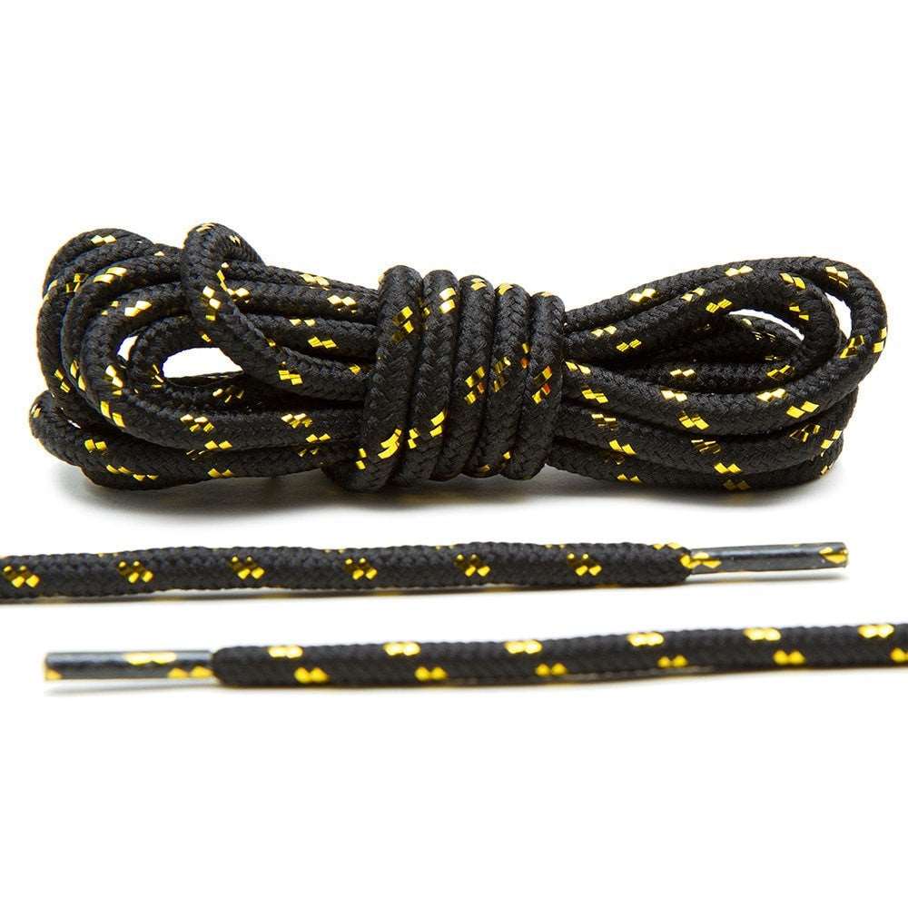 Black/Metallic Gold v2.0 Rope Laces - Angelus Direct