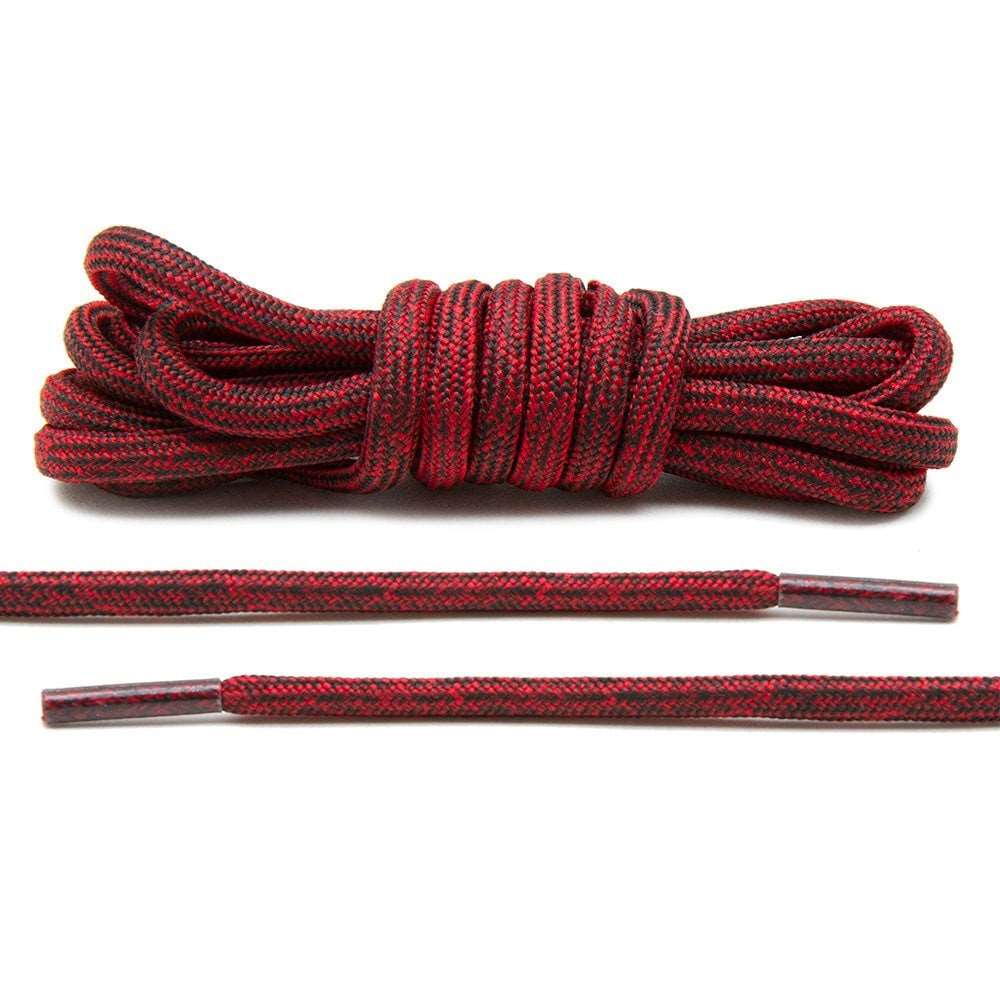 Black/Red Multi - Color Rope Laces - Angelus Direct