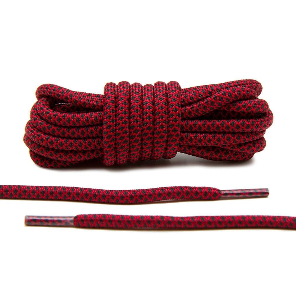 Black/Red Rope Laces - Angelus Direct