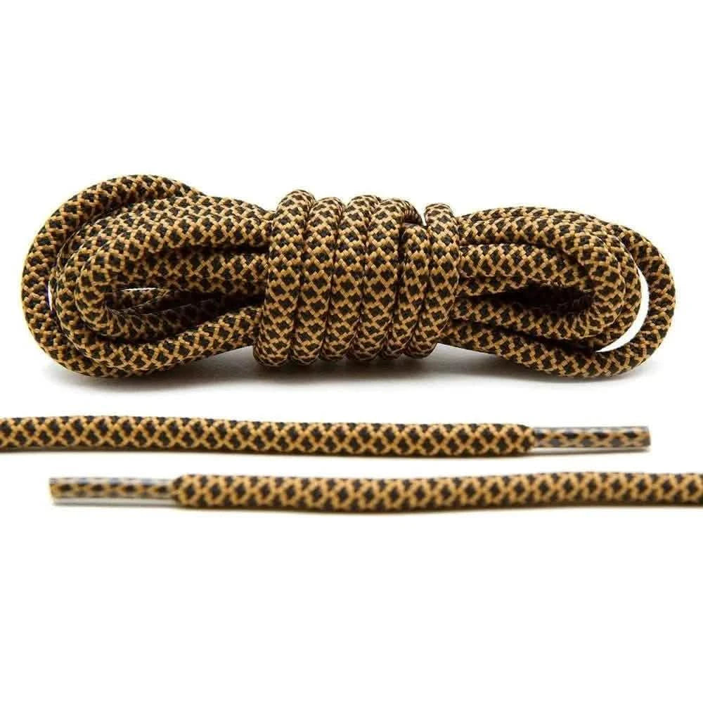 Lace Lab Black/Tan Rope Laces Rope Shoelaces