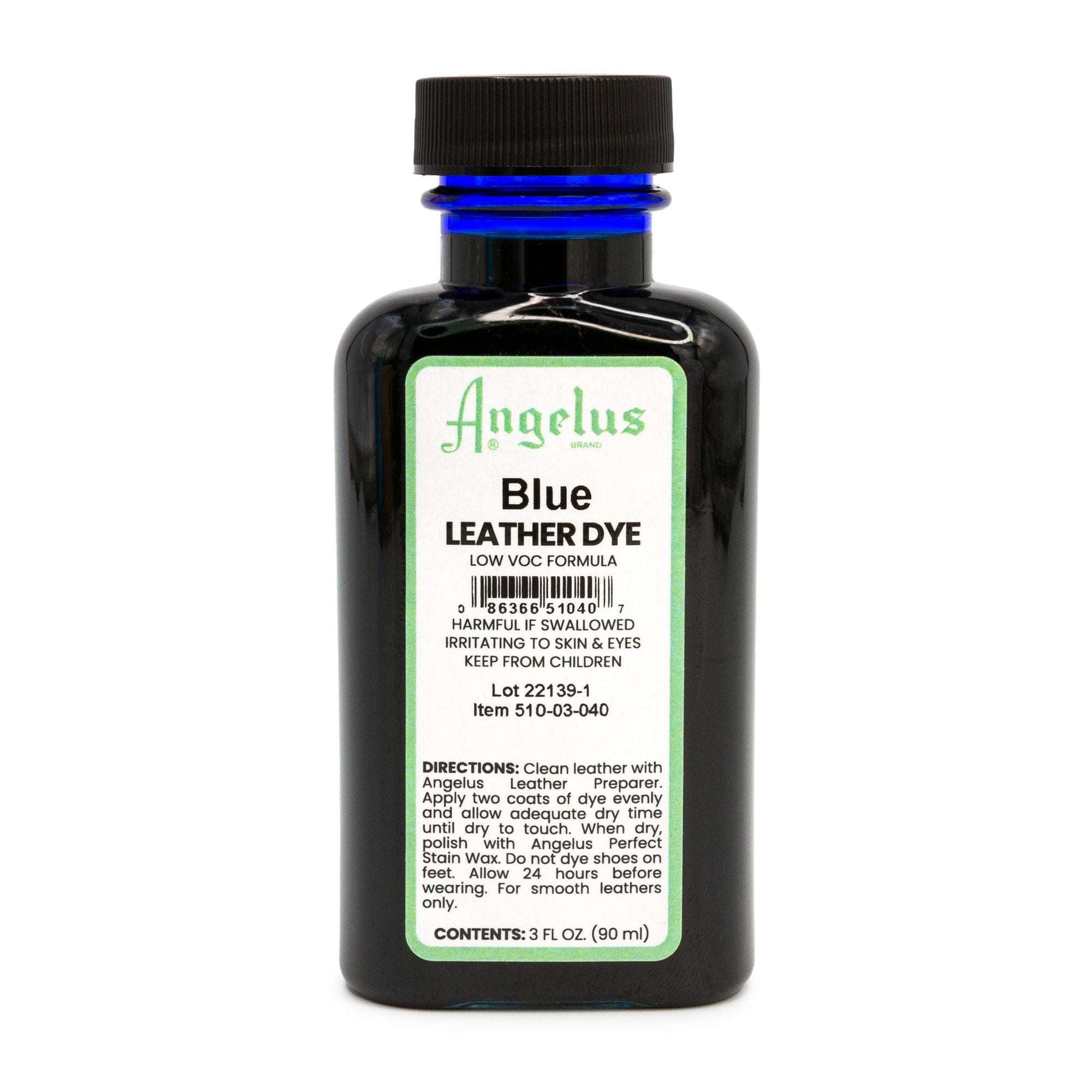 Blue Low VOC Leather Dye - Angelus Direct