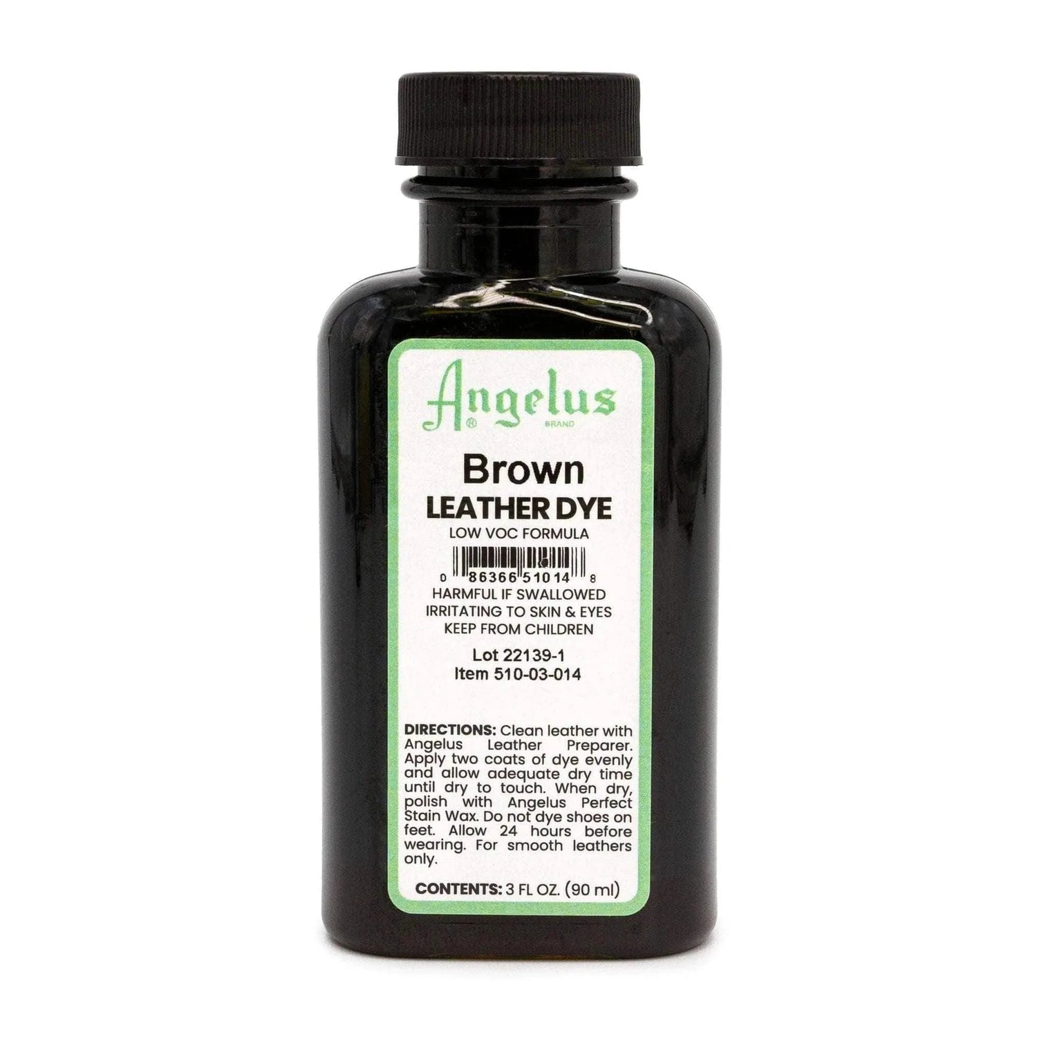 Angelus Direct Brown Low VOC Leather Dye 3 oz. Low VOC Leather Dye