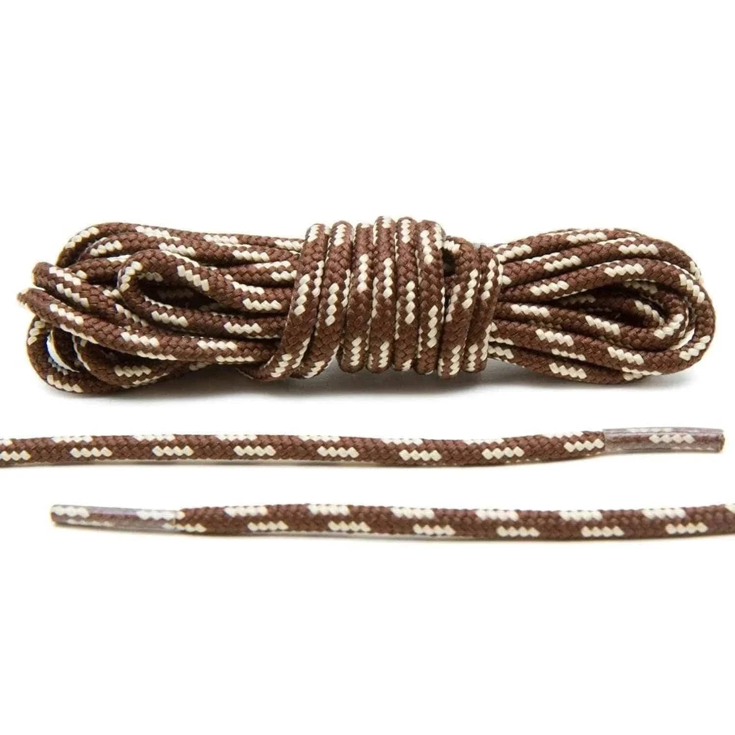 Lace Lab Brown/Beige Boot Laces Boot Shoelaces