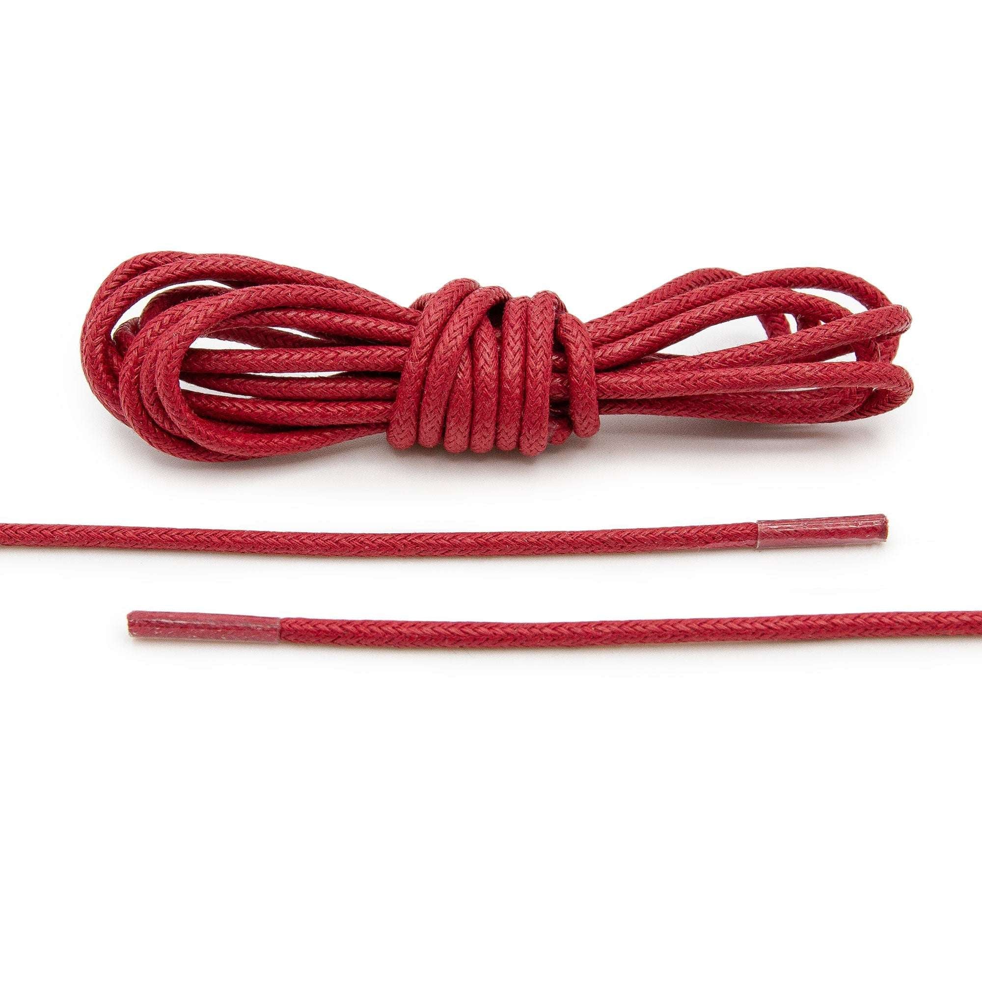 Burgundy Waxed Dress Shoelaces - Angelus Direct