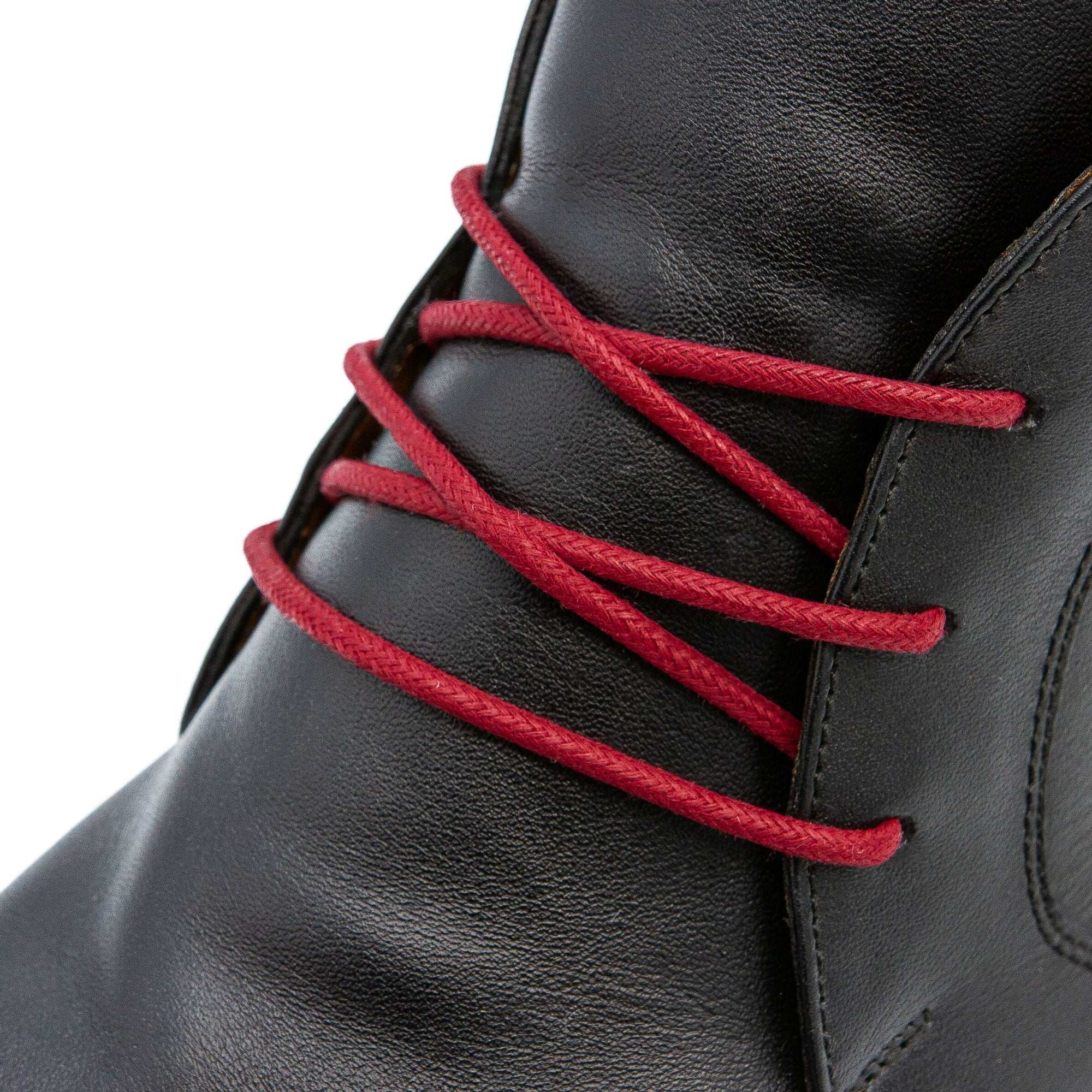 Burgundy Waxed Dress Shoelaces - Angelus Direct