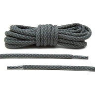 Lace Lab Charcoal 3M Inverse Rope Laces Reflective Rope Shoelaces