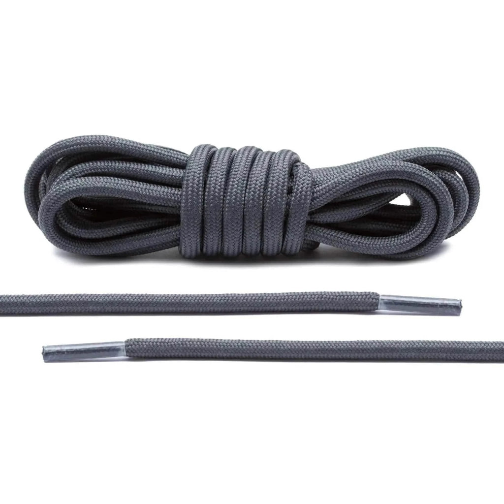 Shop Charcoal Grey Rope Laces | Round Shoelaces for Sale Online display picture 3
