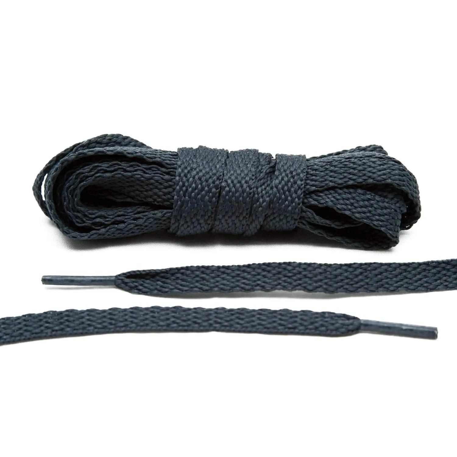 Lace Lab Charcoal Grey Shoe Laces Flat Shoelaces