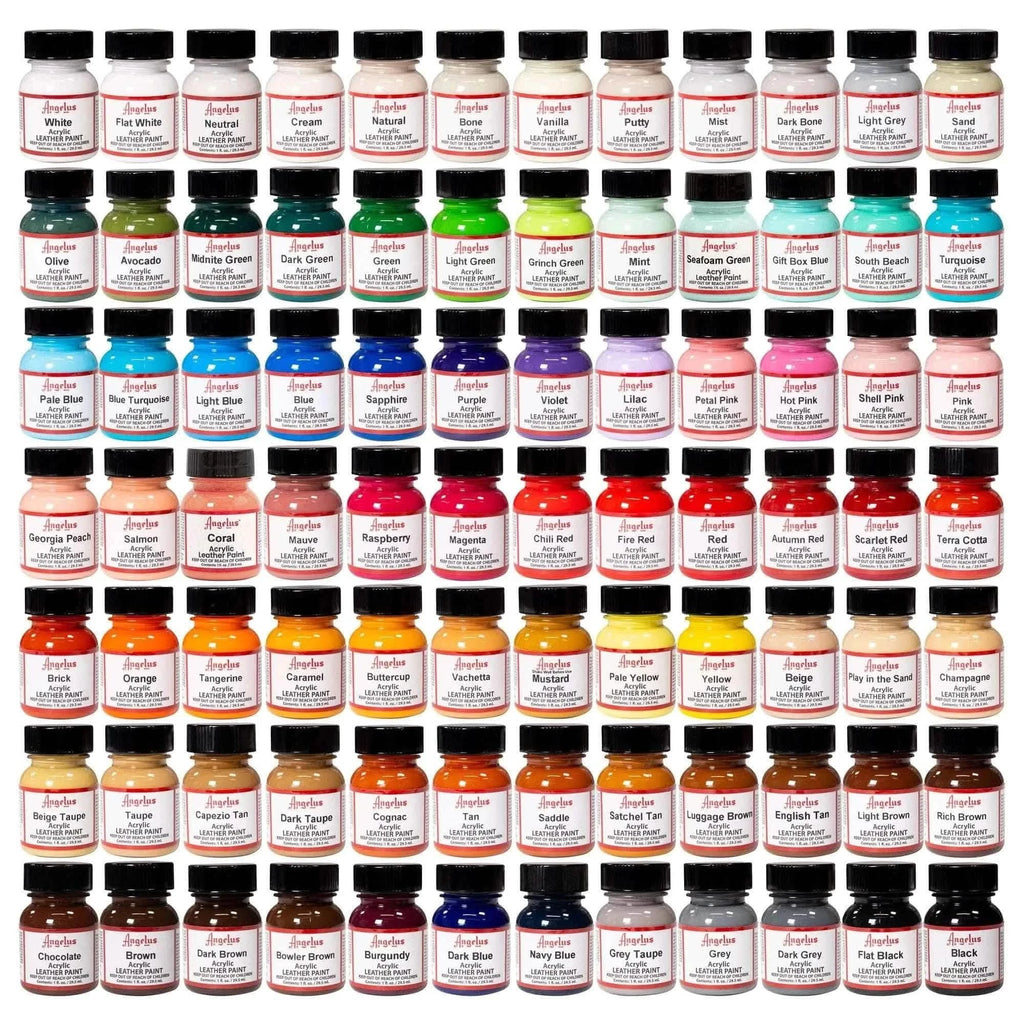 Complete Standard Color Kit - 84 colors | Acrylic Leather Paint Set