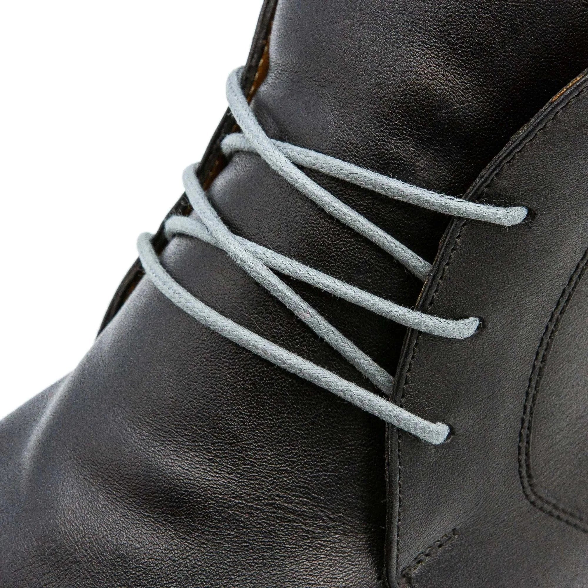 Shop Cool Grey Waxed Dress Shoelaces High-Quality Laces for Sale
