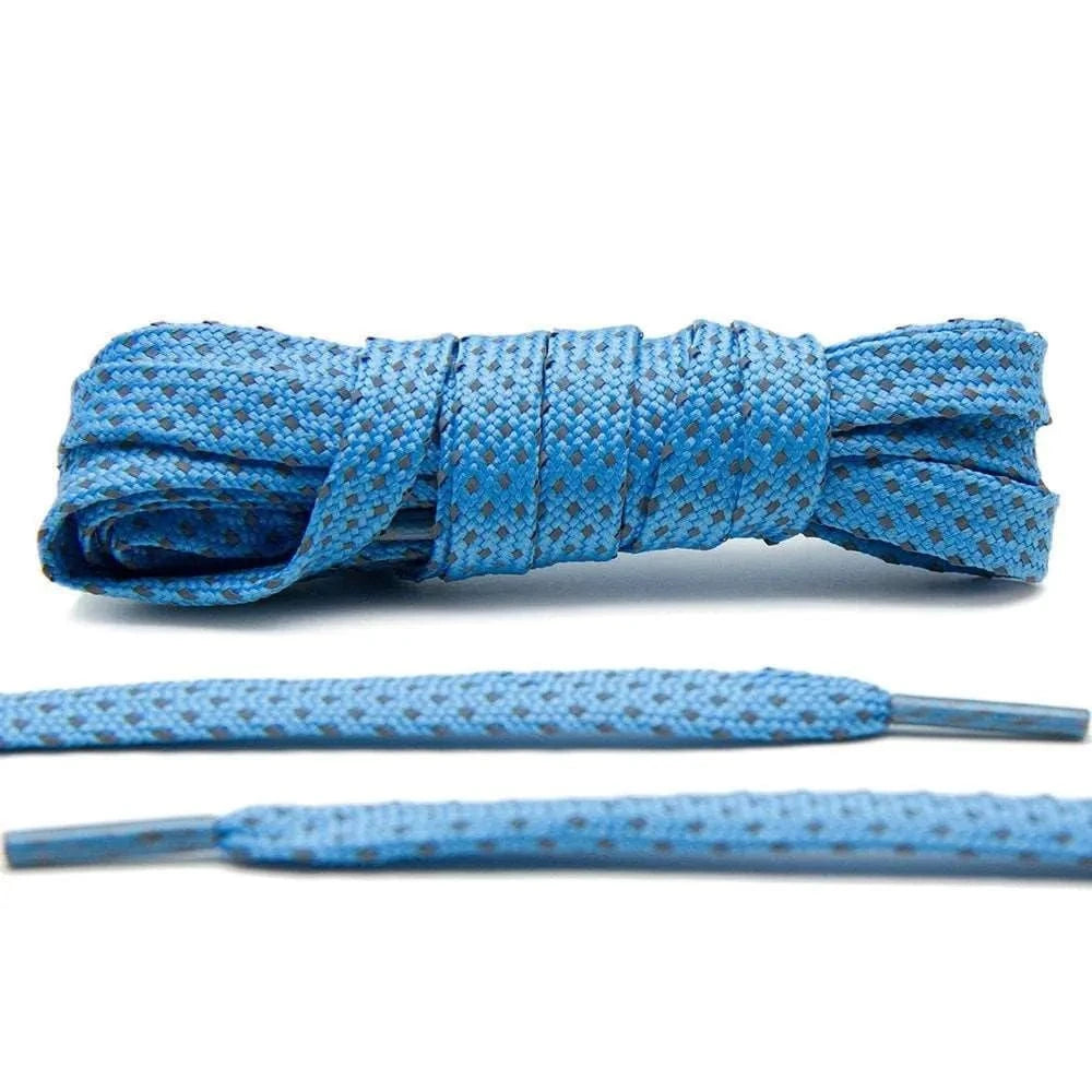 Cove Blue - Reflective Flat Laces 2.0 - Angelus Direct